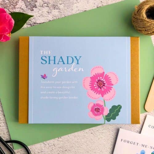 shady ready made garden design kit