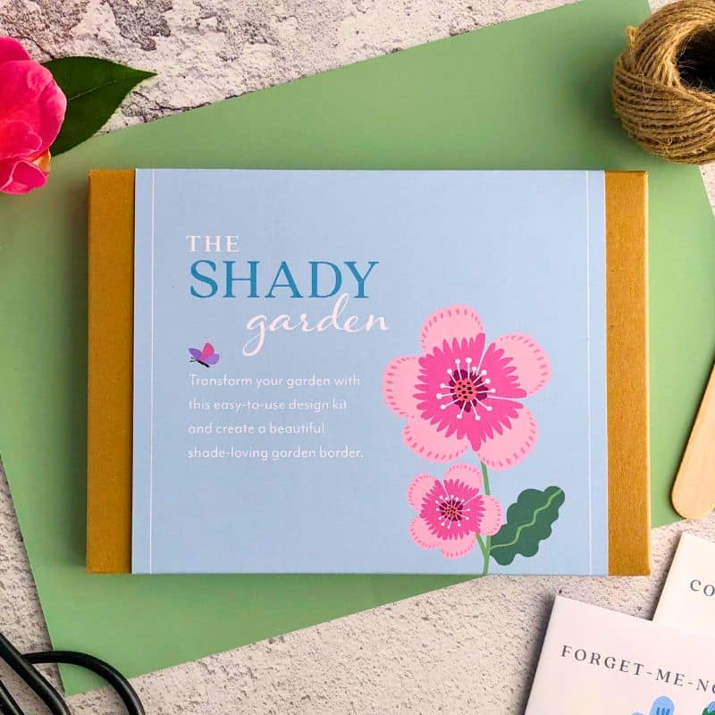 shady ready made garden design kit