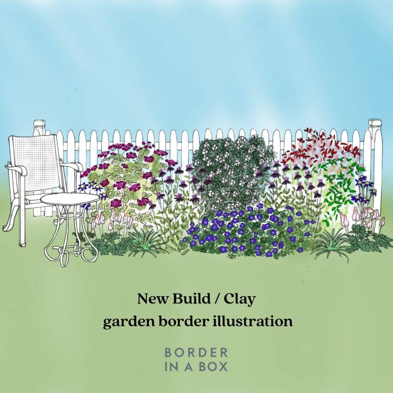 New Build Clay garden border illustration 800 x 800 new build garden border illustration by Border in a Box