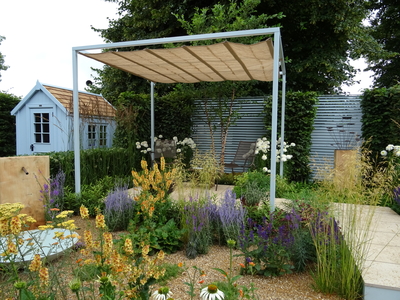 gazebo with retractable canopy