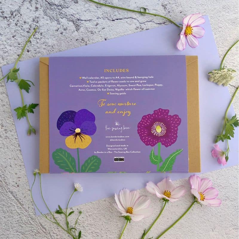 Birth Flower Seed Calendar 2027 back of box (800 x 800 px)