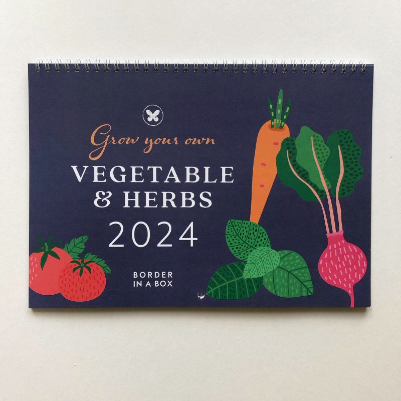 veg seed calendar 2024 front cover