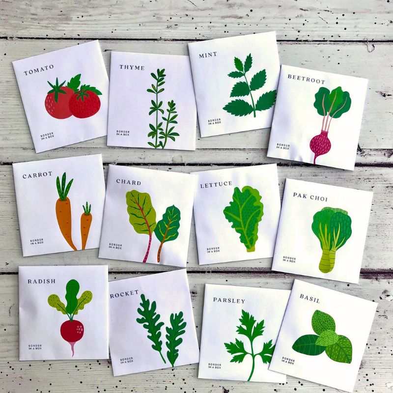 veg seed packets 12