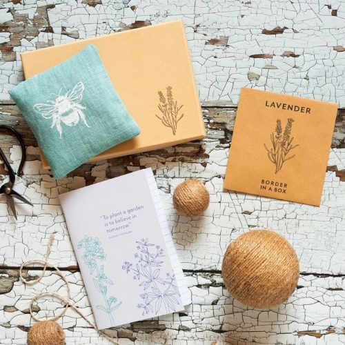 lavender seeds sachet notebook gift box