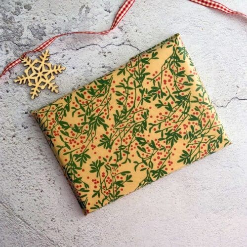 festive tissue paper gift wrap