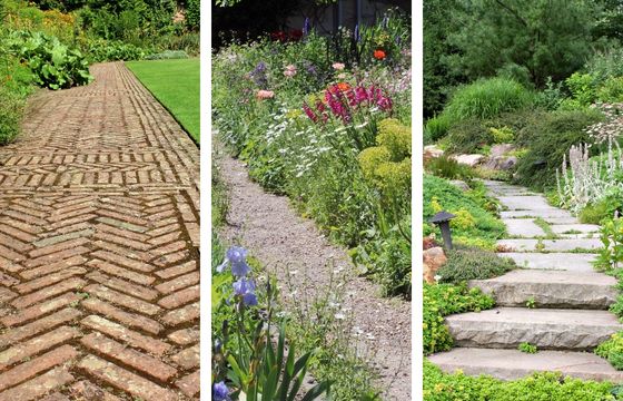 types of cottage garden style paths