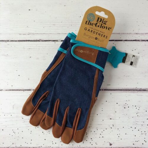 mens denim gardening gloves