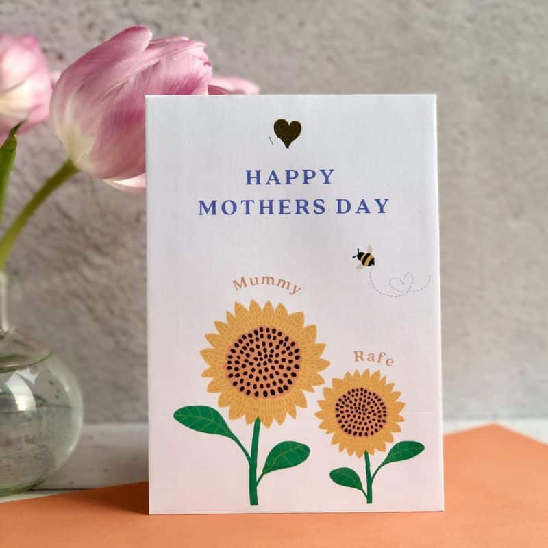 happy mothers day sunflower seed packet