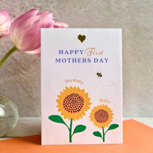 first mothers day sunflower seed packet