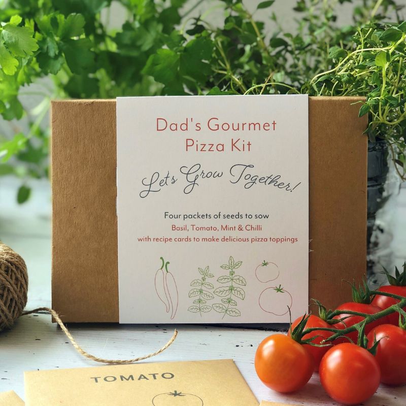 dads gourmet pizza seed kit gift box