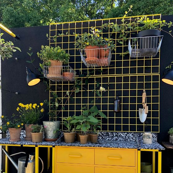 wall planters from balcony garden chelsea flower show 2022