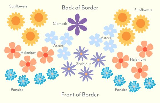 mini planting plan for september flowers