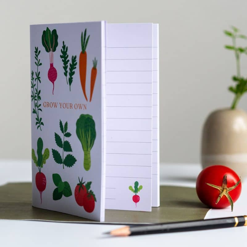 veg notebook inside