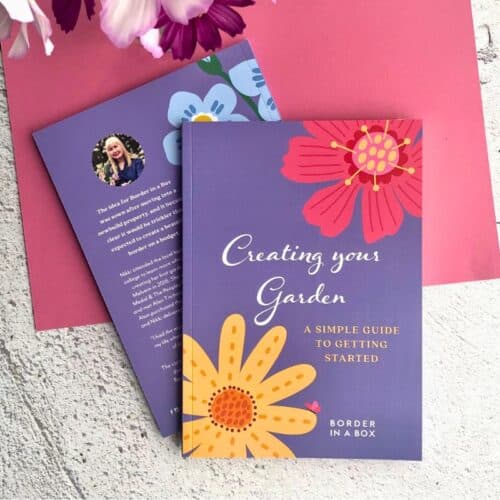 Creating your garden book front and back cover