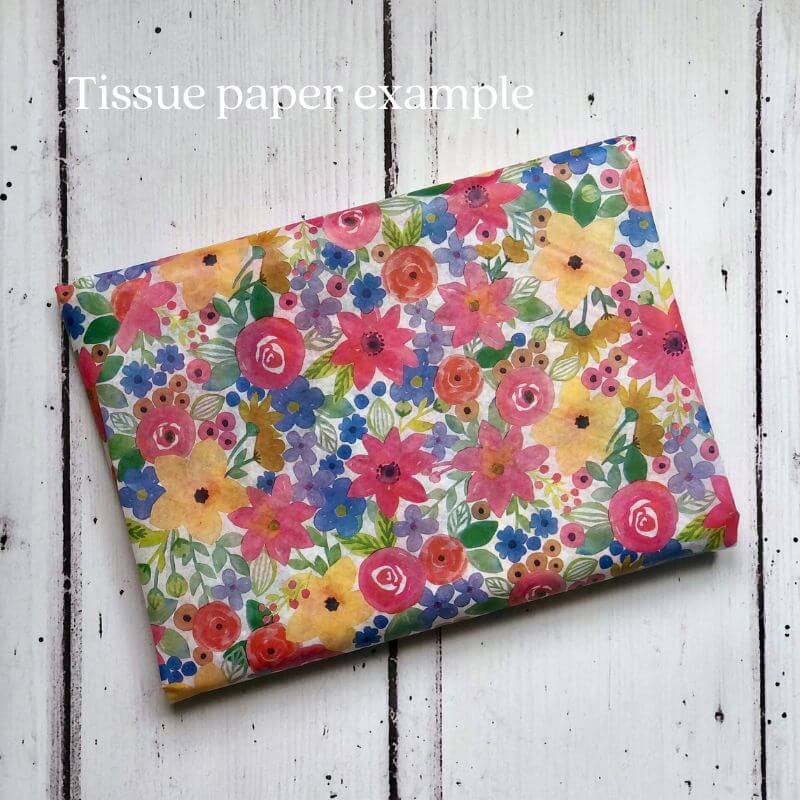 floral tissue paper jazzy colours