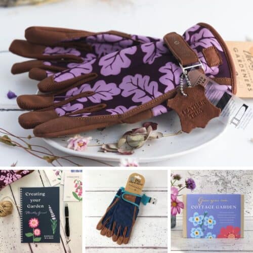 men and ladies gardening gloves garden journal cottage garden seed kit