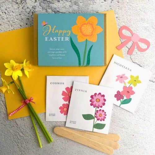 happy Easter cottage garden seed kit gift box
