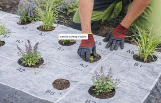 template method idea planting plan AI generated