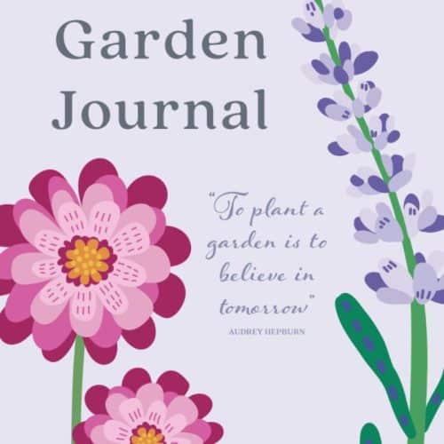 garden journal digital download front cover - printable garden journal cover